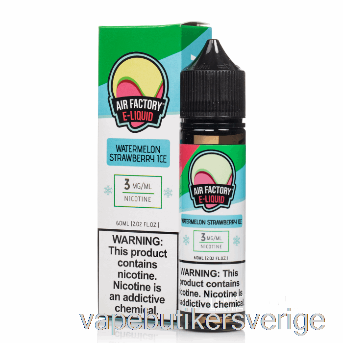 Vape Sverige Vattenmelon Jordgubbsis - Luftfabrik - 60ml 0mg